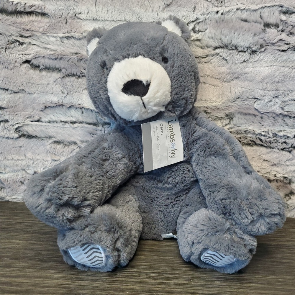NWT - Lambs & Ivy Woodland Forest Plush Bear Stuffed Animal Toy Plushie - Oscar